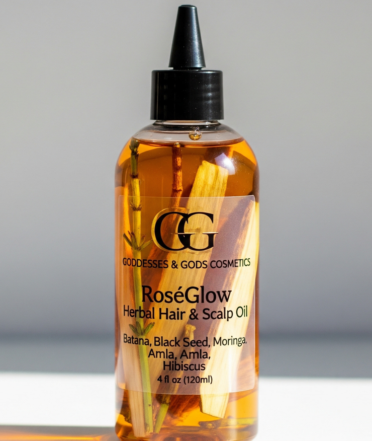 RoséGlow Herbal Hair & Scalp Oil