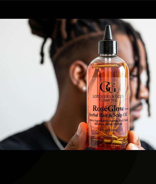 RoséGlow Herbal Hair & Scalp Oil