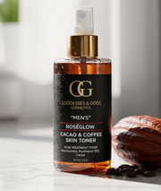 RoséGlow Mens ☕ Cacao & Coffee Skin Toner