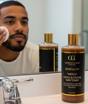 RoséGlow Mens ☕ Cacao & Coffee Skin Toner