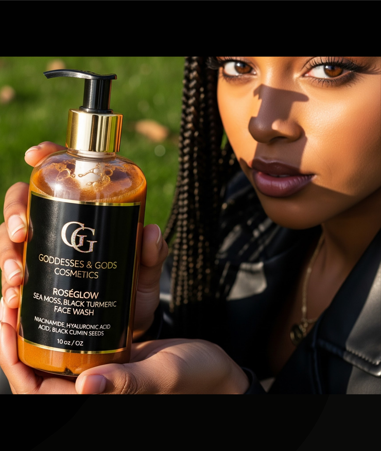 RoséGlow Sea Moss & Black Turmeric face Wash
