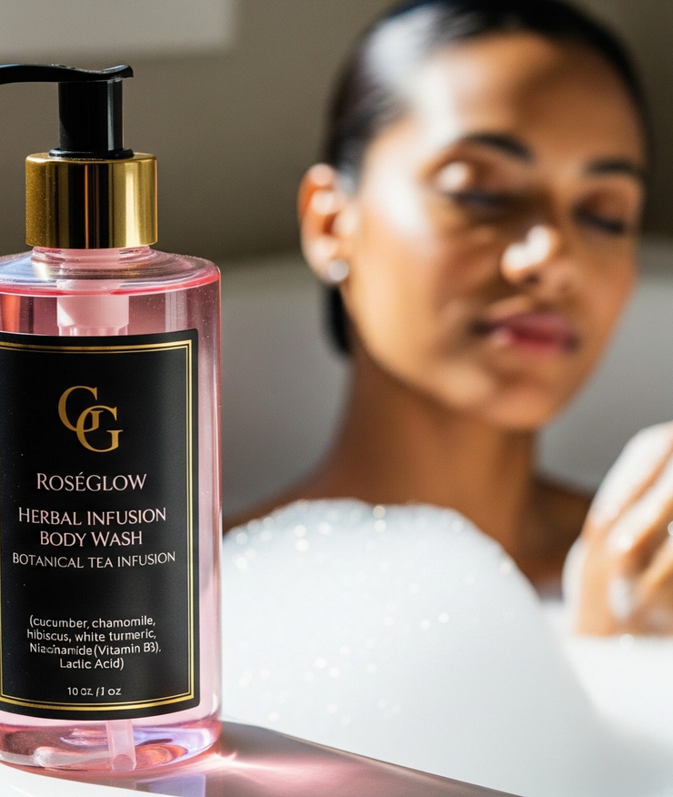 RoséGlow Herbal Infusion body Wash